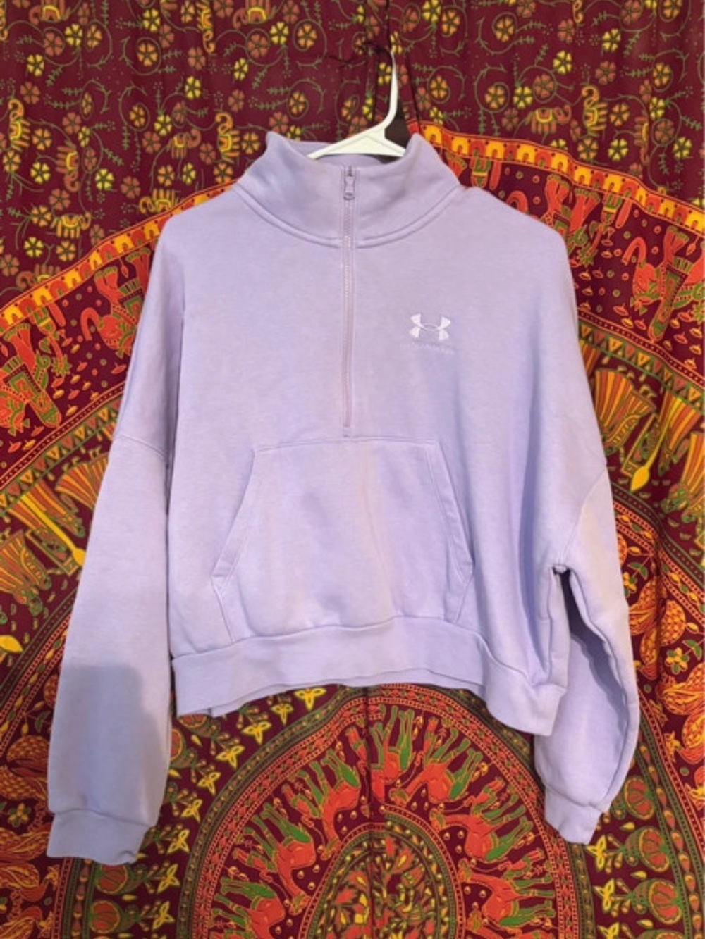 Under Armour Lavender Half-Zip Pullover Hoodie